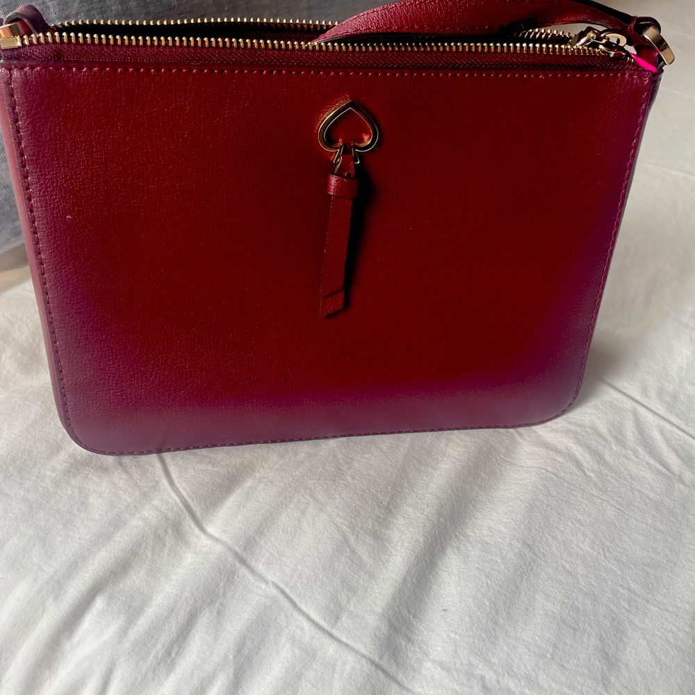Never used Kate Spade Burgundy Crossbody Bag